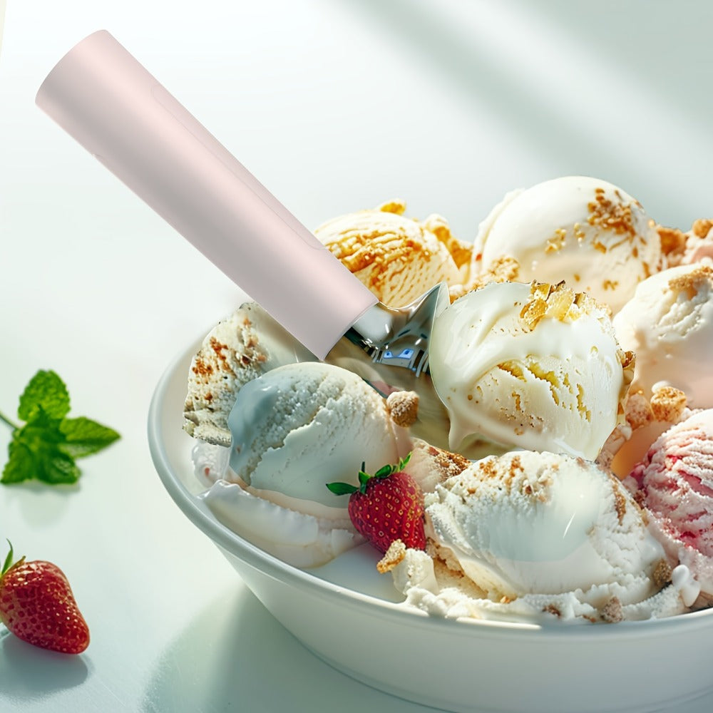 Heated Electric Ice Cream Scoop, USB-C Rechargeable with 3 Temperature Levels up to 158°F, Touch-Activated