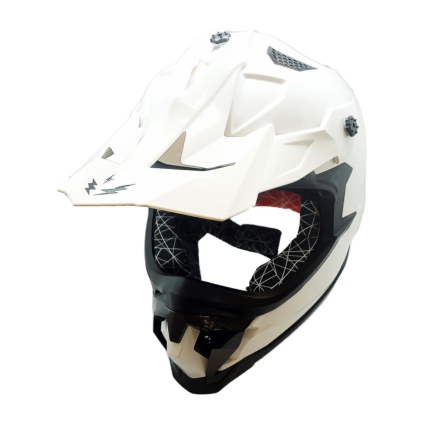 Dirt Bike Helmet Adult Motorcycle ATV Off-Road Track Style Lightweight Aerodynamic Thermoplastic Shell Removable Washable Padding Glossy UV Finish, Multiple Colors XS-XXL