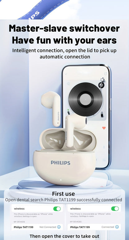 Bluetooth 5.4 Semi-Open Earbuds True Wireless TWS Charging Case Noise Cancelling Mic 20H Playtime Type-C Charging Sports Travel Home Office Wireless Earphones Blue Black White