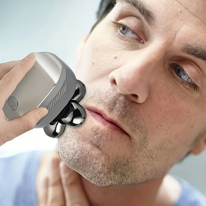 9D Electric Head Shaver for Bald Men – 5-in-1 Cordless Rechargeable Bald Head Razor & Grooming Kit for Home and Travel