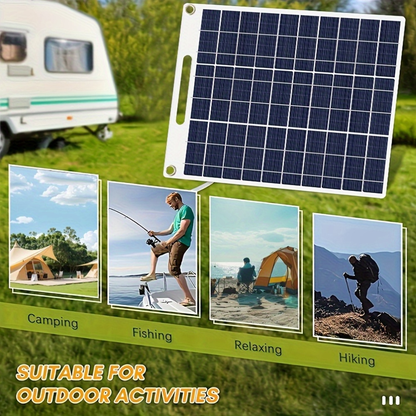 Solar Charging Panel 4W 10W Compact Lightweight Single-Crystal Monocrystalline Micro USB for Mobile Phone Power Bank Camera Speaker Hiking Camping Outdoor Travel