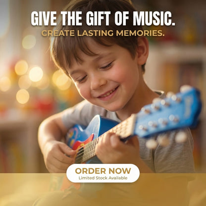 Kids Electric Guitar Toy with Microphone, Lights & Sounds – Musical Instrument Toy for Toddlers Ages 3-8, Birthday Gift for Boys & Girls
