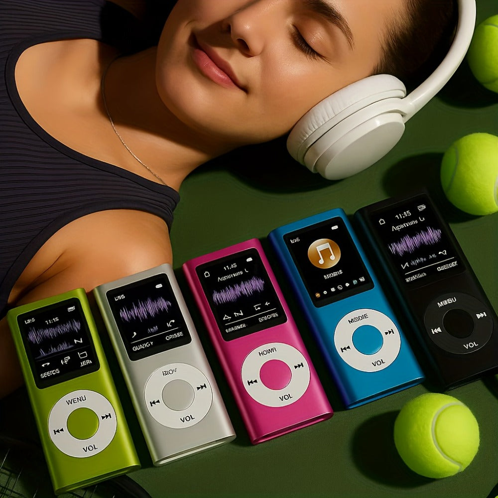 Portable MP3 MP4 Player with 128GB Expandable Storage, Lossless Audio FLAC MP3 WMA APE, Video Playback, E-Book Reader, LCD Screen, Alloy Body, Ideal for Music Travel Offline Listening