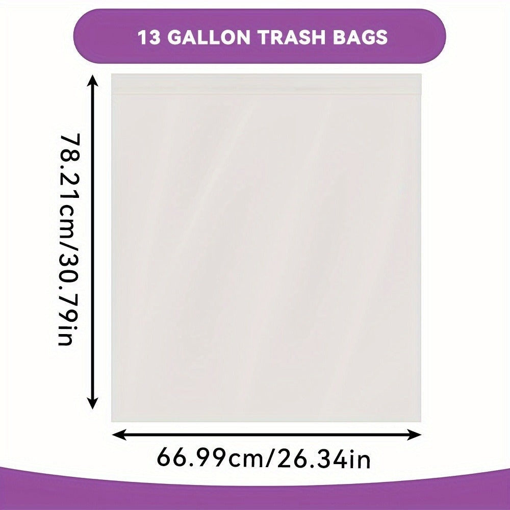13-Gallon Black or Clear Trash Bags with Standard or Drawstring Styles in 44 to 360-Count Packs
