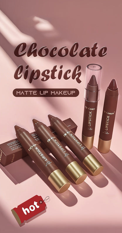 Full Coverage Matte Lipstick Set 6 Shades Waterproof Long-Lasting Non-Fading – Velvet Paste Formula Orange Brown Pink Purple Red Lip Color for All Skin Tones Daily Wear Gift Women