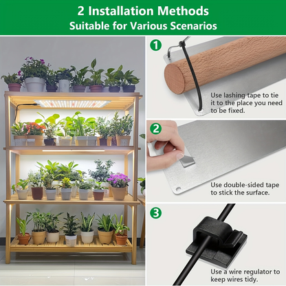 540 LED Grow Light Panel Full Spectrum | 3 Lighting Modes 10 Dimmable Levels 3 Timer Settings Under Cabinet | Indoor Plant Light 2 or 4 Pack
