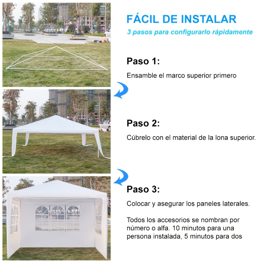 Instant Canopy 10x10 FT Oxford Fabric UPF50+ Sidewalls Commercial
