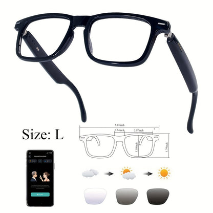Smart Glasses 160-Language Translation Eyewear with Bluetooth 5.3 Open-Ear Audio and 18 Frame Options