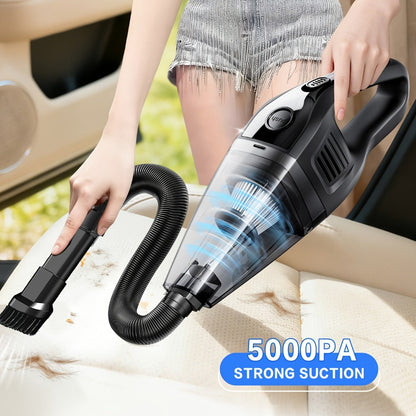 Handheld Vacuum Cleaner with 5KPa Suction, Rechargeable Battery, Crevice Tool and Six Color Bundles