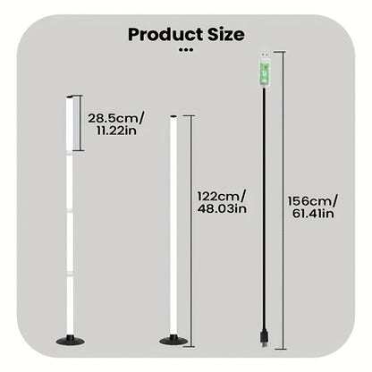 Smart LED Floor Lamp Modern Minimalist for an Everyday Personal Care Routine, with the Listed Configuration