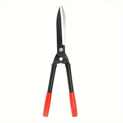 Long-Handle Hedge Shears with 27cm Blades, Red Grips, 51.5cm Pictured Length and 360g Label