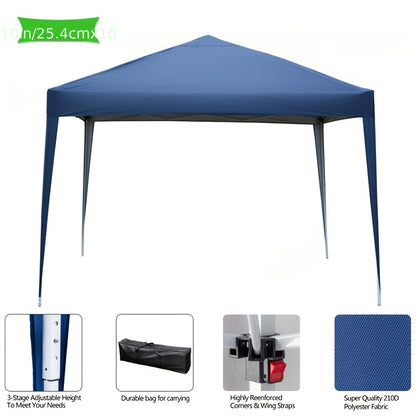 Instant Canopy 10x10 FT Oxford Fabric UPF50+ Sidewalls Commercial