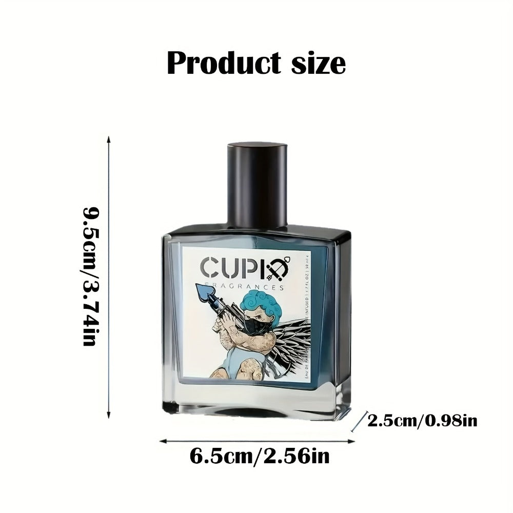 Men's Cologne Cupid Long Lasting Fresh Glamorous Fragrance - Classic Gentleman Masculine Scent 1.7 fl oz 50ml, Daily Wear Date Night Christmas Birthday Gift for Him
