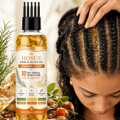 3.38 oz Botanical Hair and Scalp Oil in Six Checkout Options with Source-Labeled Plant Oils