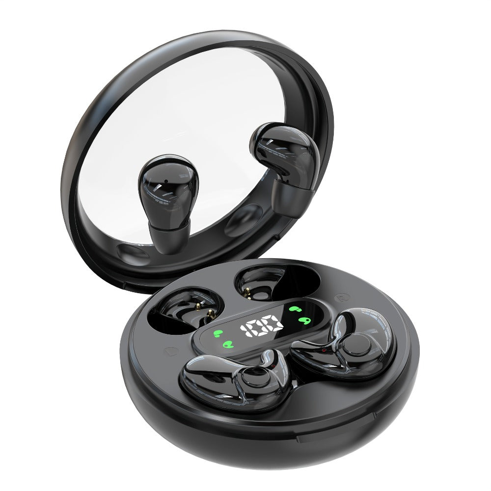 2-in-1 Wireless Earphones Couples Shared Audio Long Battery Life Clear Sound TV Movies Music Running Type-C Charging Condenser Mic Semi-Open iOS Android