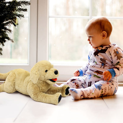 Plush Toy – Golden Retriever 21-Inch Lying Puppy with Soft Coat for Large Cuddly Display and Gifting