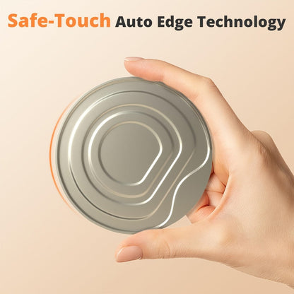 Low-Profile One-Touch Can Opener with Round Start Button in Two Cordless Color Designs, Red or Black