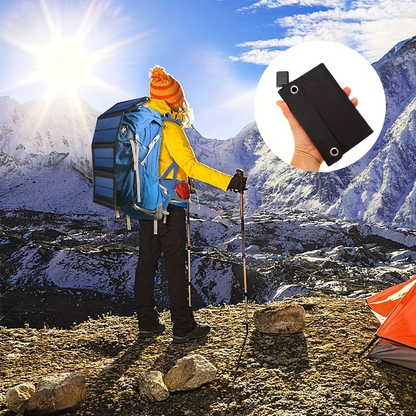 Foldable Solar Charger 100W Monocrystalline | 19.5% High Efficiency, USB Output, Waterproof PET Surface, Portable Solar Panel for Camping, Hiking, Backpacking, Phone