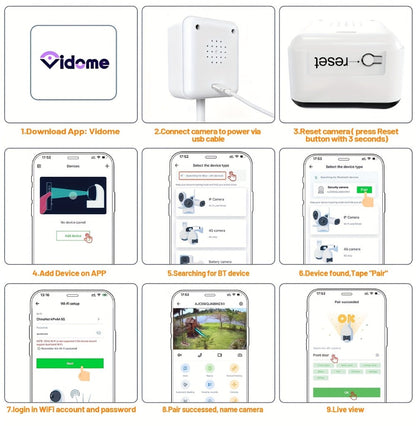 Indoor Security Camera 2-Pack with 3MP Video, Color Night Vision, Two-Way Audio and 2.4GHz WiFi