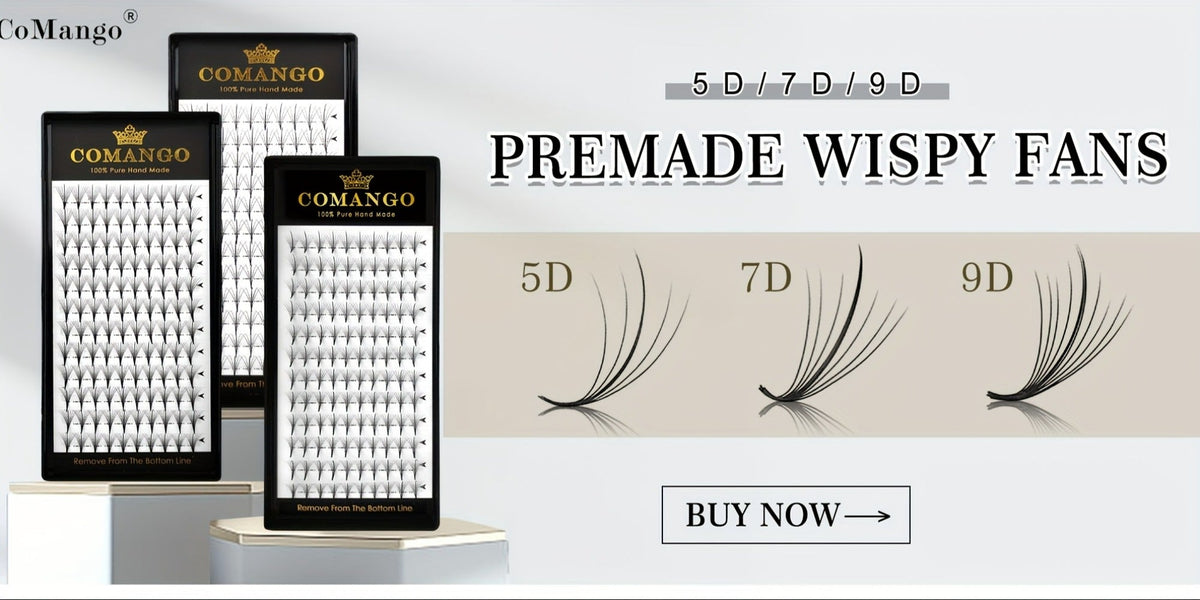 120-Fan Tray Premade Volume Lash Extensions 5D 7D 9D Wispy Faux Mink Eyelash Extensions C D Curl Mix 8-15mm