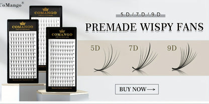 120-Fan Tray Premade Volume Lash Extensions 5D 7D 9D Wispy Faux Mink Eyelash Extensions C D Curl Mix 8-15mm