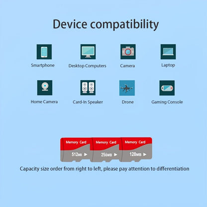 MicroSD Memory Card 3-Pack in 128MB, 256MB or 512MB Capacity Options with Full-Size SD Adapters