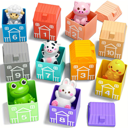 Farm Animal Toys Set 20 Colorful Figures – Educational Barnyard Playset for Toddlers Boys Girls Ages 3+, Animal Recognition Fine Motor Skills Imaginative Play, Birthday Christmas Easter Gift Kids