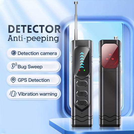 Smart Bug Detector Anti-Spy Camera Finder with Anti-Eavesdropping, Anti-Tracking & Anti-Stealing Detection – Portable Privacy Security Scanner for Hotels, Meeting Rooms, Cars, Homes & Travel