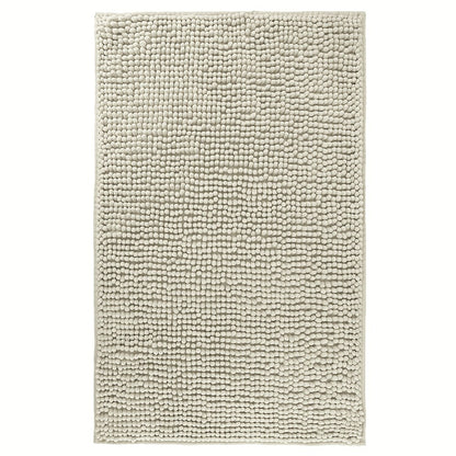 Chenille Bath Rug Extra Thick Soft Absorbent Non-Slip Bathroom Mat Machine Washable, Multiple Sizes & Colors