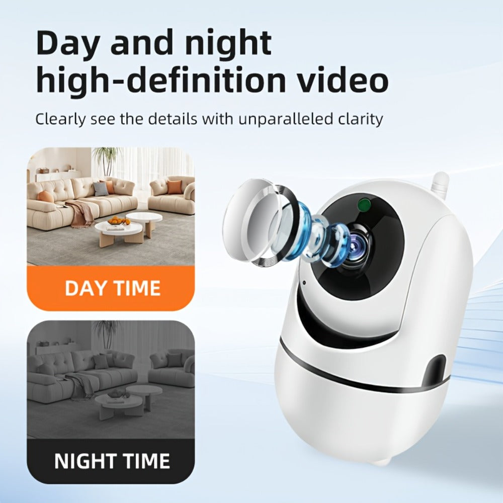 Indoor Security Camera 1080P WiFi Model with Night Vision, Motion Detection and Two-Way Audio