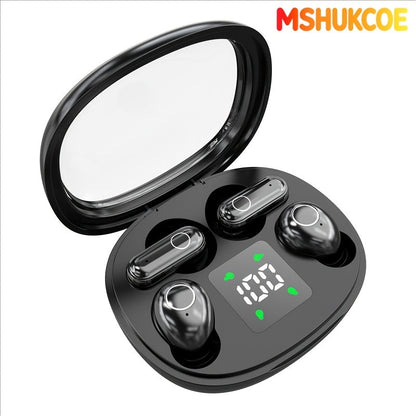 Wireless Earbuds MSHUKCOE 2-in-1 Mini Sleep Style with Noise Reduction and 6D HiFi Sound in Three Colors