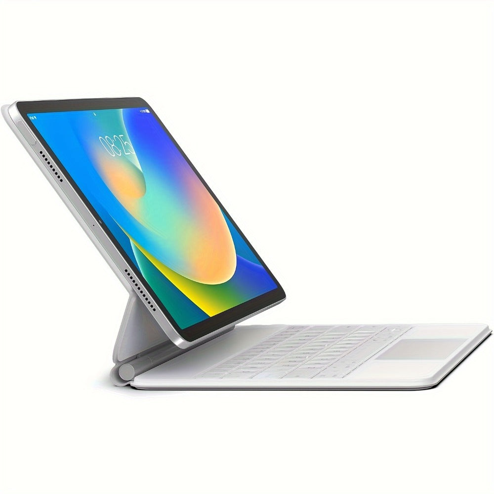 iPad 10th Gen Keyboard Case with Backlit Magic-Style Magnetic Keyboard – Multi-Touch Trackpad, Cantilever Stand, Wireless, Type-C Charging for iPad 10.9" 2022 | Black & White