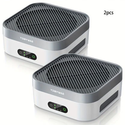 HEPA Air Purifier for Home Bedroom Up to 700 Sq Ft with True HEPA Filter 3-Stage Filtration Quiet Sleep Mode USB-C Charging Smart Touch Control for Pets Dust Pollen Smoke Odor Desk Car Travel