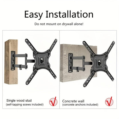 Tilt Swivel TV Wall Mount 22-60 Inch, Iron Construction, Multi-Angle Adjustment for an Everyday Personal Care Routine