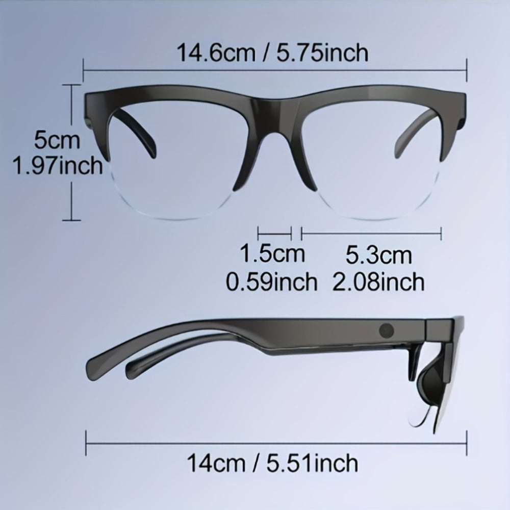 AI Translation Glasses & Wireless Headphones Bundle, Real-Time Multi-Language Translation, HiFi Audio