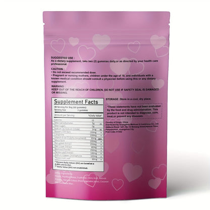 Women's Pheromone Gummies with L-Arginine, Maca & Beetroot – Natural Attraction, Confidence & Feminine Balance Supplement, Strawberry Flavor, 30 Gummies 30-Day Supply