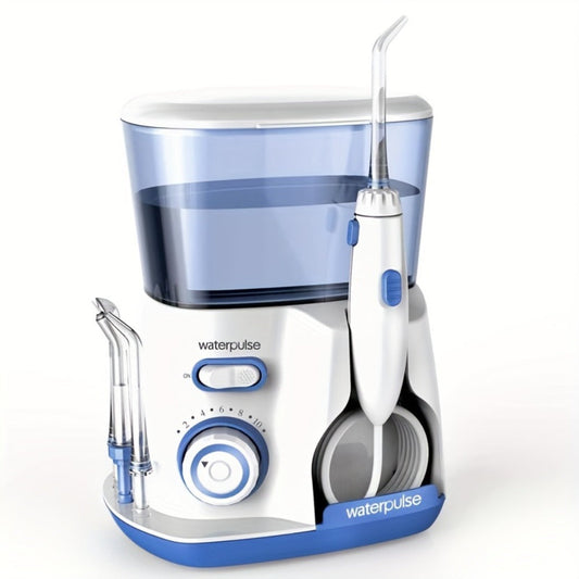 Cordless Water Flosser Electric Oral Irrigator Portable Rechargeable Dental Cleaner - Teeth Cleaning Water Dental Floss for Braces Bridges Gum Care Home Travel Blue Purple