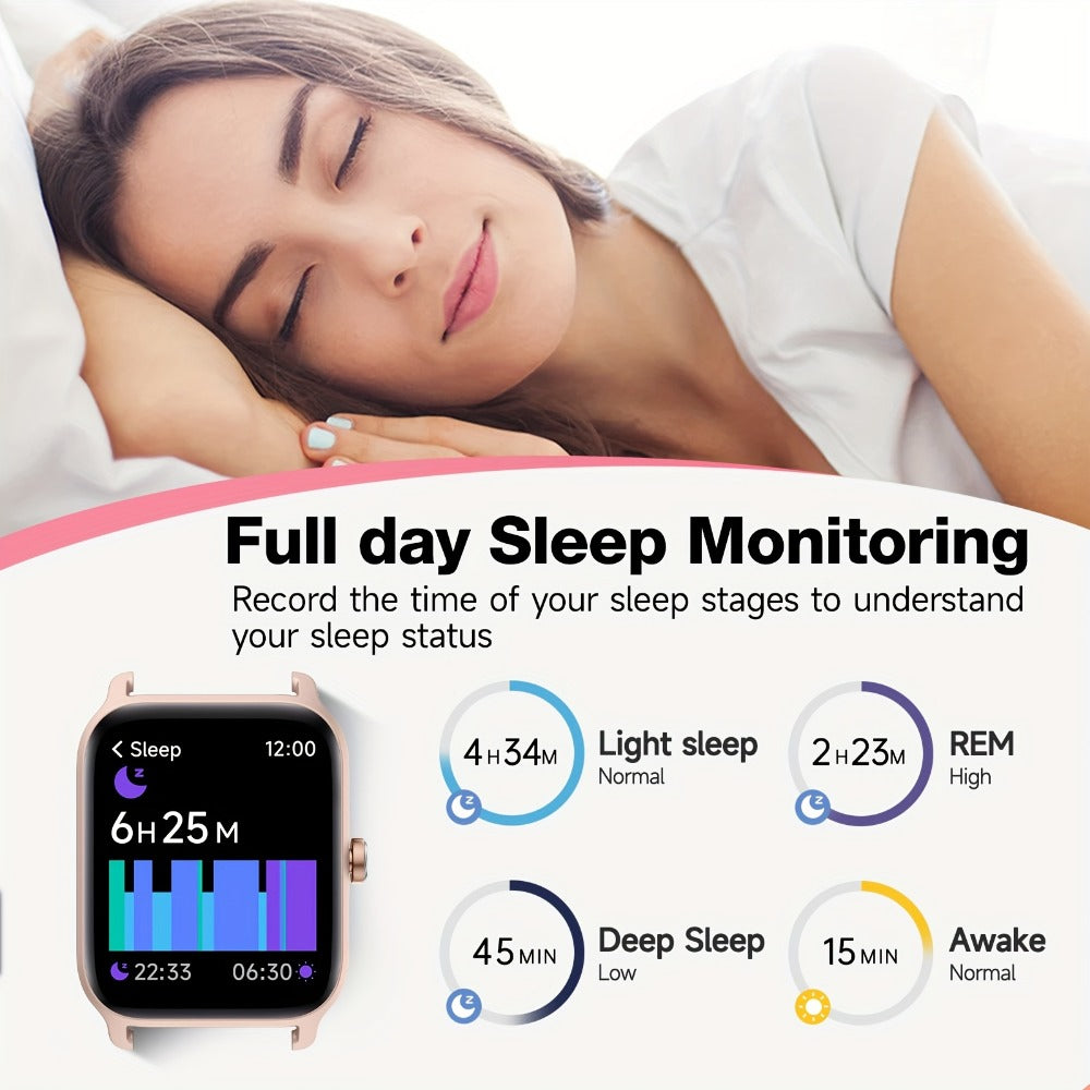 Smartwatch – with Built-in Alexa FAWEIO 1.8" HD Touch Screen, Bluetooth Calling, 100+ Sport Modes, Fitness Tracker Heart Rate Sleep…