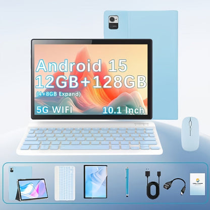 Android Tablet 10.1-Inch 2-in-1 with Android 15, 12GB RAM, 128GB Internal Storage and GMS Certification