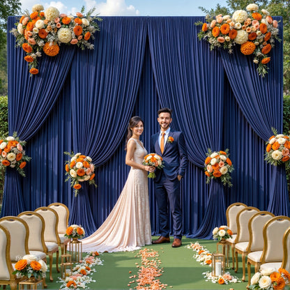 Two-Piece Photography Backdrop Curtain Set, 59 x 118 Inches per Panel, with Rod Pockets and Color Options