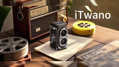 Digital Camera CHUZHAO Retro TLR-Style Model with 12MP Capture Marking, 1080P Video, Autofocus and Dual Filters