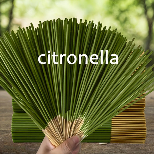 Citronella Incense Sticks 202PCS | 8.66" Essential Oil Infused Sticks for Meditation, Yoga & Aromatherapy – Long Lasting Burn