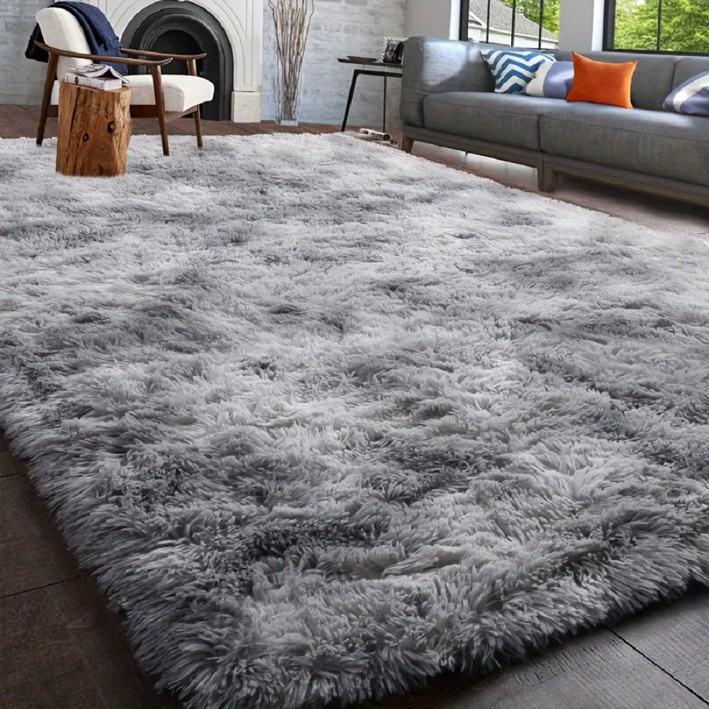 Fluffy Indoor Area Rug in Five Colors and Six Size Options for Living Room, Bedroom, Kitchen or Bathroom