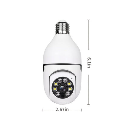 Light Bulb Security Camera 4MP 360° Panoramic 2-Pack, Dual-Band 5GHz/2.4GHz WiFi, Night Vision, Two-Way Audio, App Control – Indoor Home Garage Nanny Pet Cam