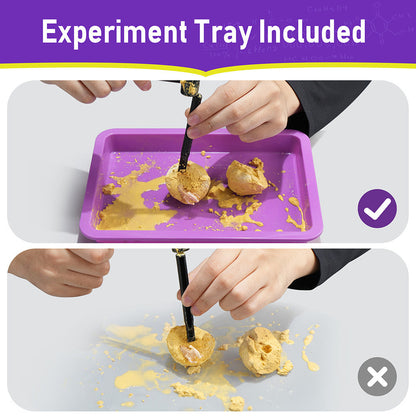 Kids Science Kit 60 Experiments STEM Educational Toy Set with Real Lab Tools for Boys & Girls Ages 6 7 8 9 10 11 12 | Chemistry Biology Physics Earth Science | Best Birthday Christmas Gift