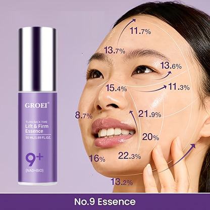 Face Serum NAD+ and NMN Bio Boosting Purple Pump Bottle with One Source-Listed Formula Option