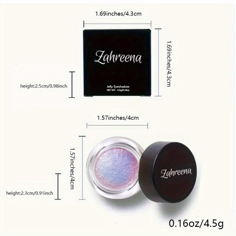 Holographic Glitter Eyeshadow Gel Jelly Shimmer water-resistant extended-wear Indigo Twilight Purple Blue Gradient Eye Makeup for Party
