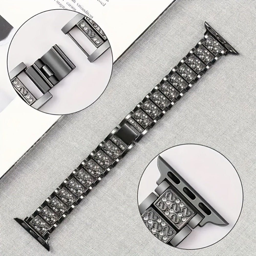 Diamond Apple Watch Case & Strap Set for an Everyday Personal Care Routine, with the Listed Configuration
