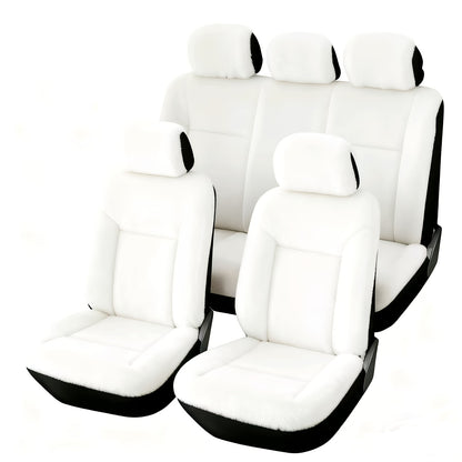Car Seat Covers 5-Seat Plush Full-Wrap Set with Front and Rear Coverage in Seven Color Options