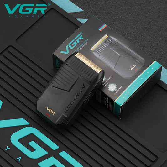 Electric Shaver VGR Cordless Foil Razor with USB Rechargeable Power in Black, Models V-363 or V-375